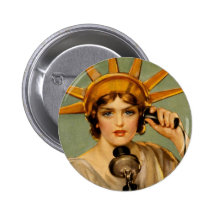 Liberty Girl - "Call Me" Button