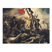 Liberty Leading the People by Eugene Delacroix Postcards