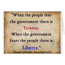 Liberty Over Tyranny Cards