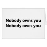 Liberty Themed Notecards - Nobody Owns You!