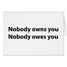 Liberty Themed Notecards - Nobody Owns You!