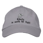 Liberty worth fighting for embroidered hats