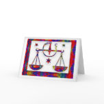 Libra Birthday Card