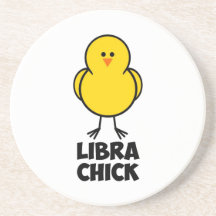 Libra Chick Coaster