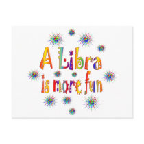 Libra is Fun Post Card