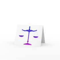 Libra Scales Card