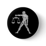 Libra Scales Zodiac Button
