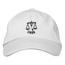 Libra the Scales Astrology Embroidered Cap Baseball Cap
