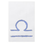 Libra. Zodiac Astrological Sign. Blue. Custom flyers