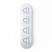 Libra. Zodiac Astrological Sign. Blue. Skate Board