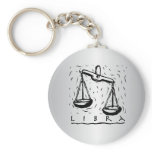 Libra Zodiac Keychain