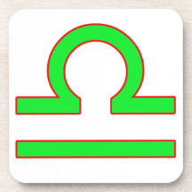 Libra Zodiac Sign Drink Coasters