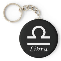 'Libra' Zodiac Sign Key Chains
