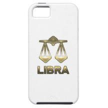 Libra zodiac sign - old gold edition iPhone 5 cases