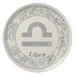 Libra Zodiac sign vintage Plates