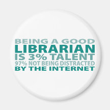 Librarian 3% Talent Refrigerator Magnets