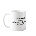 Librarian Deadly Ninja by Night mugs