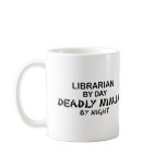 Librarian Deadly Ninja by Night mugs