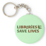 Libraries save lives keychains