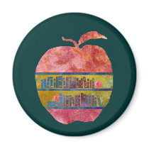 Library Apple Magnets