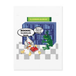 LIBRARY BOOK CHOOK JOKE postcards