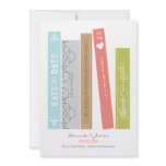 Library Book Save the Date invitations