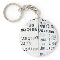 Library Date Stamp Keychain