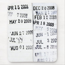 Library Date Stamp Mousepad