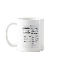 Library Date Stamp Mug