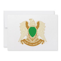 Libya Coat of Arms Custom Invitations