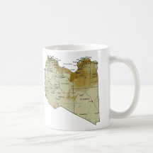 Libya Flag ~ Map Mug