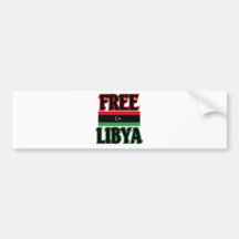 Libya - Free Libya  ليبيا الحرة Bumper Sticker