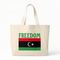 Libya Freedom Flag Tote Bags