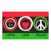 Libya Love Peace Sticker