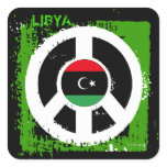 Libya Peace Sticker Square