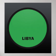 Libya Roundel quality Flag Print