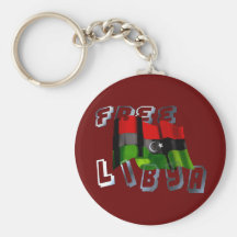 Libyan flag of Libya Independence Monarchy flag Keychain
