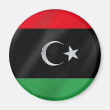 Libyan Independence flag - Free Libya protest flag Fridge Magnet