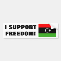 Libyan Rebel Flag Bumper Sticker