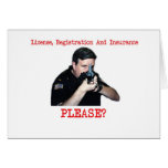 License Registration Greeting Card H