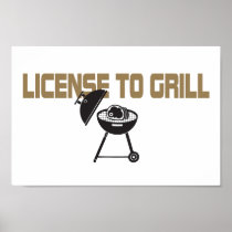 License To Grill Print