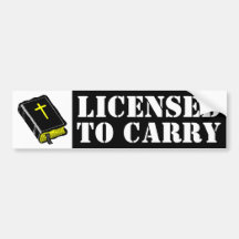 Licensed to Carry Bumper Sticker