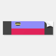 Lichtenstein Flag Bumper Sticker