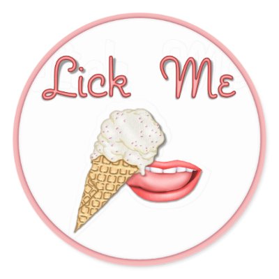 Lick Me Round Sticker by Spice