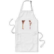 "Licker with Beer" Giraffe Watercolor Apron