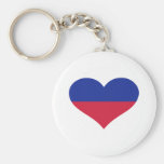Liechtenstein flag heart keychains