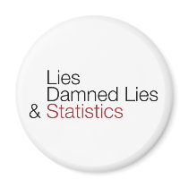 Lies, damned lies, & statistics refrigerator magnets