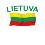 Lietuva (Lithuania) Green Ltrs t-shirts