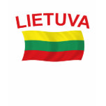 Lietuva (Lithuania) Red Ltrs t-shirts