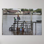Life Along the Kapuas River Print